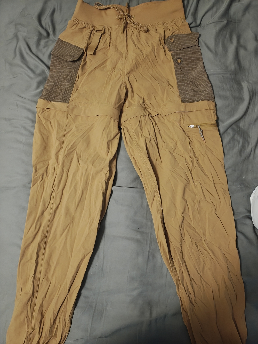 Lululemon Mustard Yellow Convertible Hiking Pants Size 4